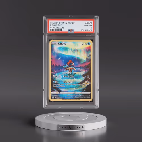 2023 Pokémon Sword and Shield Crown Zenith #GG07 Keldeo - Full Art (PSA 8 NM-MT)