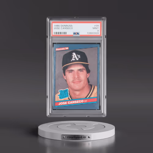 1986 Donruss #39 Jose Canseco (PSA 9 MINT)