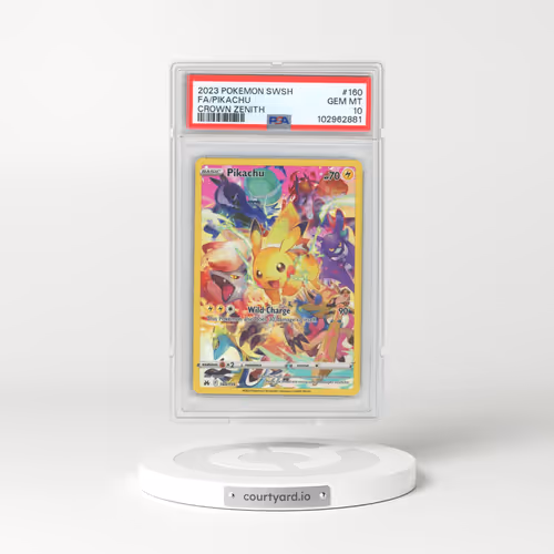 2023 Pokémon Sword and Shield Crown Zenith #160 Pikachu - Full Art (PSA 10 GEM MINT)
