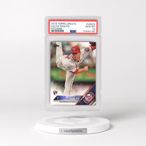 2016 Topps Update #US229 Lucas Giolito - Pitching (PSA 10 GEM MINT)