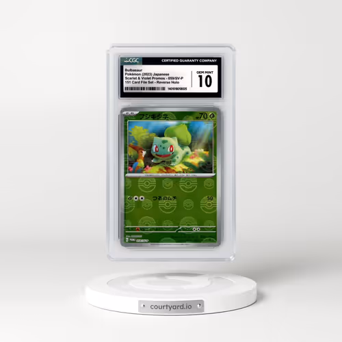 2022 Scarlet & Violet Promos #059/SV-P Bulbasaur - Reverse Holo 151 Card File Set Poke Ball (CGC 10 GEM MINT)