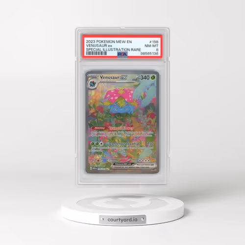2023 Pokémon Mew EN-151 #198 Venusaur EX - Holo Special Illustration Rare (PSA 8 NM-MT)