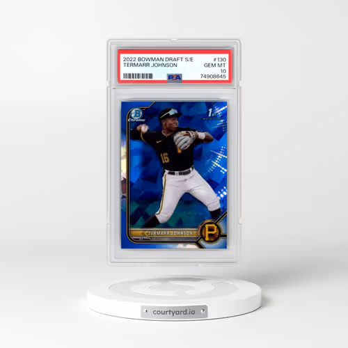 2022 Bowman Draft Chrome Sapphire Edition #BDC130 Termarr Johnson (PSA 10 GEM MINT)