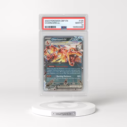 2023 Pokémon Obf EN-Obsidian Flames #125 Charizard EX - Holo (PSA 10 GEM MINT)