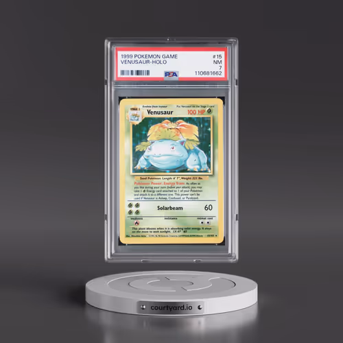 1999 Pokémon Game #15 Venusaur - Holo (PSA 7 NM)