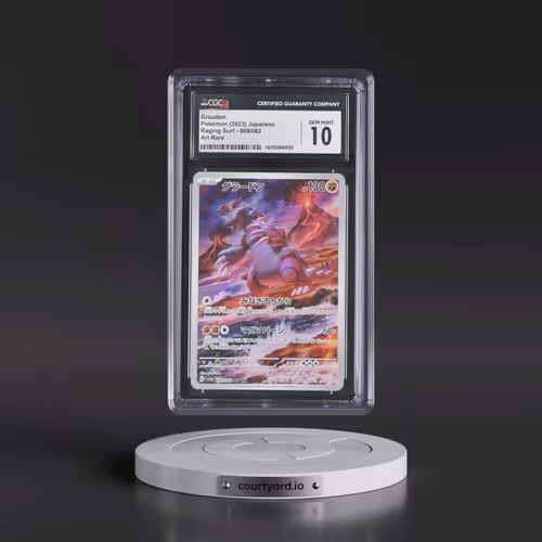 2023 Raging Surf #069/062 Groudon - Art Rare Holo (CGC 10 GEM MINT)