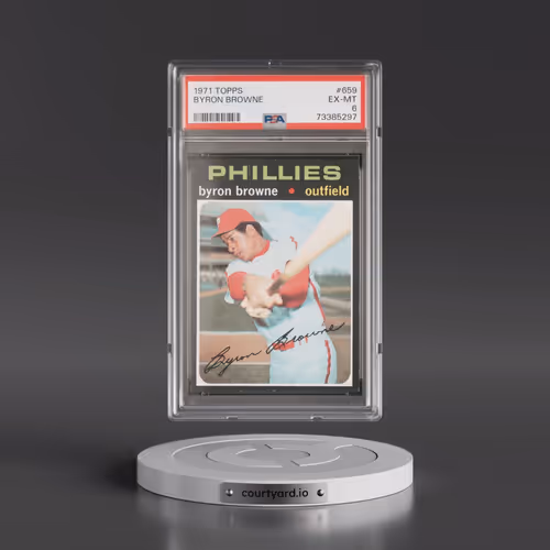 1971 Topps #659 Byron Browne (PSA 6 EX-MT)