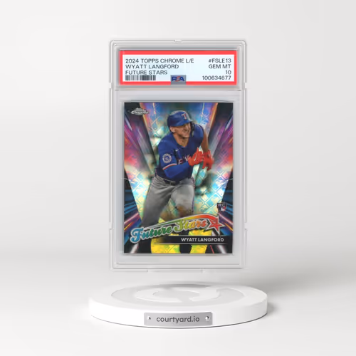 2024 Topps Chrome Logofractor Edition Future Stars #FSLE13 Wyatt Langford (PSA 10 GEM MINT)