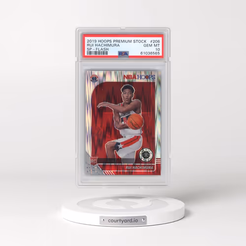 2019 Panini Hoops Premium Stock #206 Rui Hachimura - SP-Flash (PSA 10 GEM MINT)
