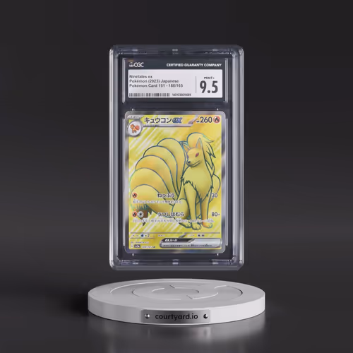 2023 Pokémon Card 151 #188/165 Ninetales ex - Super Rare Holo (CGC 9.5 MINT+)