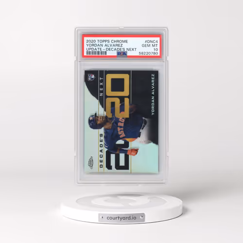 2020 Topps Chrome Update Decade's Next #DNC4 Yordan Alvarez (PSA 10 GEM MINT)
