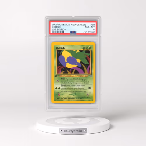 2000 Pokémon Neo Genesis #68 Oddish - 1st Edition (PSA 8 NM-MT)