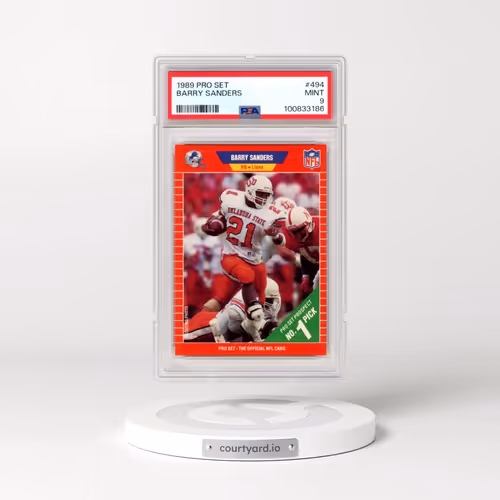 1989 Pro Set #494 Barry Sanders (PSA 9 MINT)