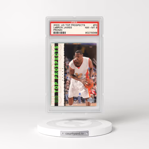 2003 Upper Deck Top Prospects Promo #P3 LeBron James - Promo (PSA 8 NM-MT)