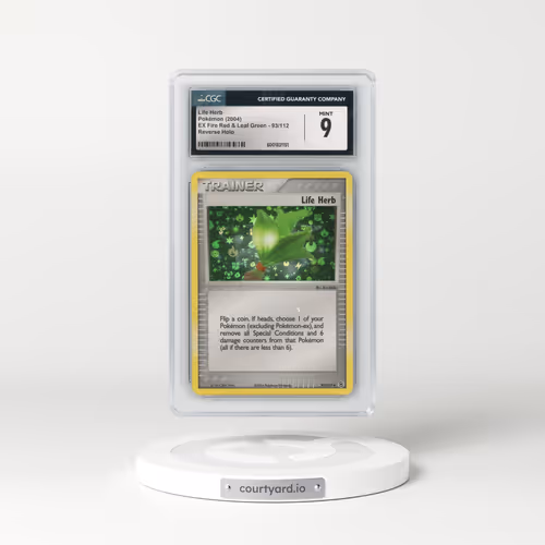 2004 EX Fire Red & Leaf Green #93/112 Life Herb - Reverse Holo (CGC 9 MINT)