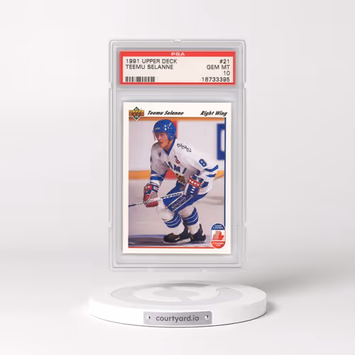 1991 Upper Deck #21 Teemu Selanne (PSA 10 GEM MINT)