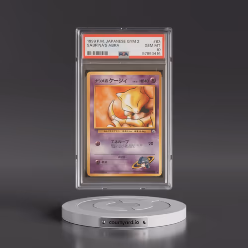 1999 Pokémon Gym 2 #63 Sabrina's Abra (PSA 10 GEM MINT)