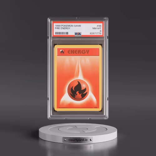1999 Pokémon Game #98 Fire Energy (PSA 8 NM-MT)