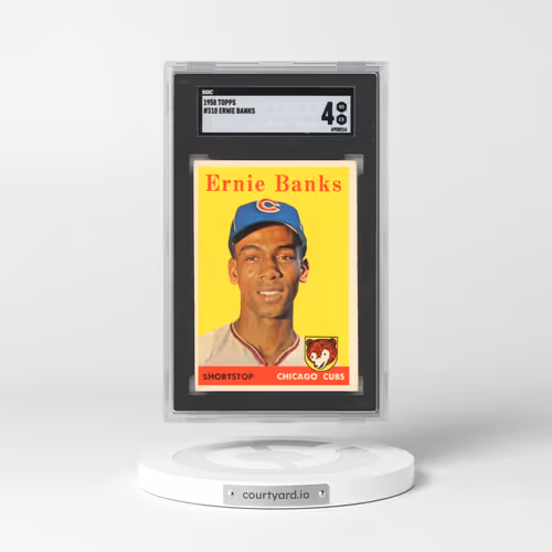 1958 Topps #310 Ernie Banks (SGC 4 VG-EX)