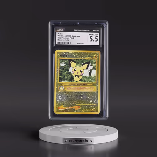 2000 Neo Premium File 2 Pichu - Reverse Holo No Rarity (CGC 5.5 EX+)