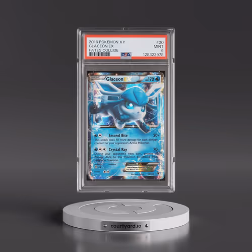 2016 Pokémon XY Fates Collide #20 Glaceon EX - Holo (PSA 9 MINT)