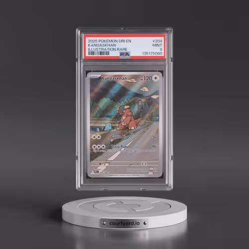 2025 Pokémon Dri EN-Destined Rivals #204 Kangaskhan - Illustration Rare (PSA 9 MINT)