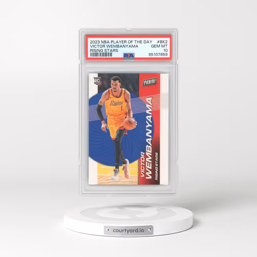 2023 Panini NBA Player of the Day Rising Stars #BK2 Victor Wembanyama (PSA 10 GEM MINT)