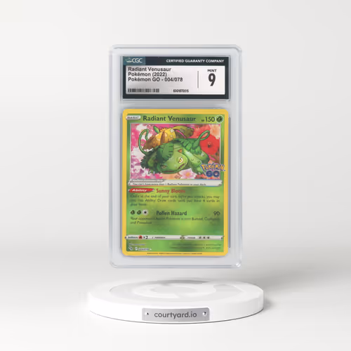 2022 Pokémon GO #004/078 Radiant Venusaur - Holo (CGC 9 MINT)