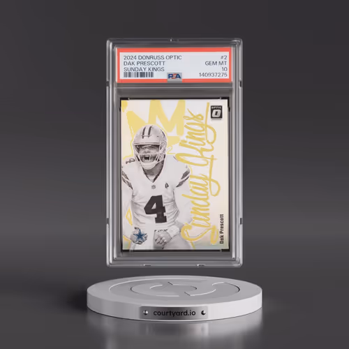 2024 Panini Donruss Optic Sunday Kings #2 Dak Prescott (PSA 10 GEM MINT)
