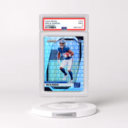 2024 Panini Prizm #370 Malik Nabers - Pandora (PSA 9 MINT)