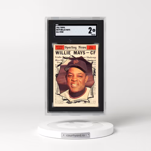 1961 Topps #579 Willie Mays - All-Star (SGC 2 GOOD)