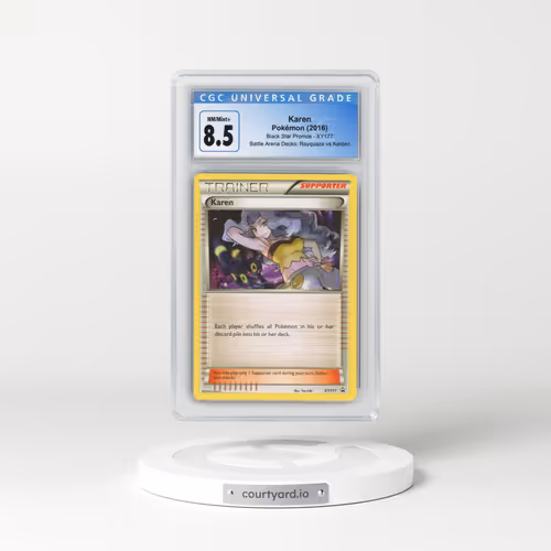 2013 Black Star Promos #XY177 Karen - Battle Arena Decks: Rayquaza vs Keldeo (CGC 8.5 NM-MT+)
