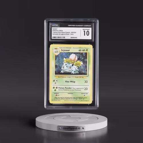 2023 Pokémon CLV-Trading Card Game Classic Venusaur & Lugia EX Deck #002 Ivysaur (CGC 10 GEM MINT)