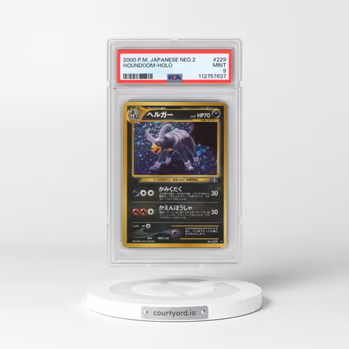 2000 Pokémon Neo 2 #229 Houndoom - Holo (PSA 9 MINT)