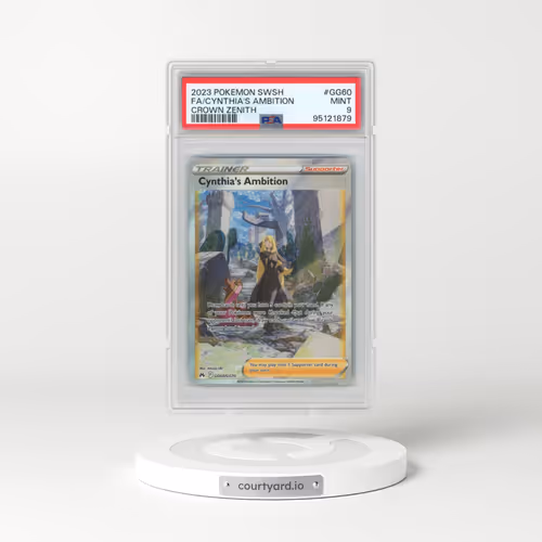 2023 Pokémon Sword and Shield Crown Zenith #GG60 Cynthia's Ambition - Full Art (PSA 9 MINT)