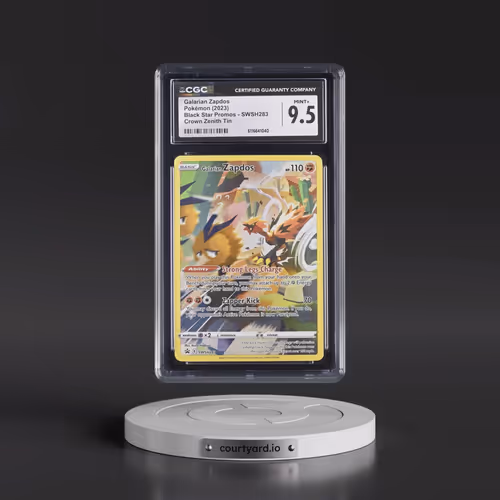 2017 Black Star Promos - Sword & Shield #SWSH283 Galarian Zapdos - Crown Zenith Tin (Holo) (CGC 9.5