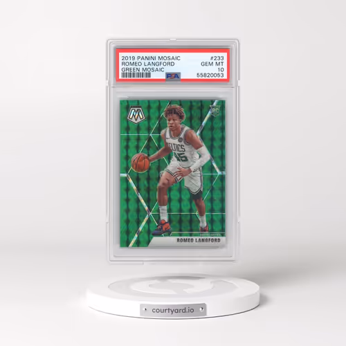 2019 Panini Mosaic #233 Romeo Langford - Green Mosaic (PSA 10 GEM MINT)