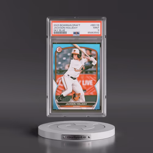 2023 Bowman Draft #BD118 Jackson Holliday - Sky Blue (PSA 9 MINT)