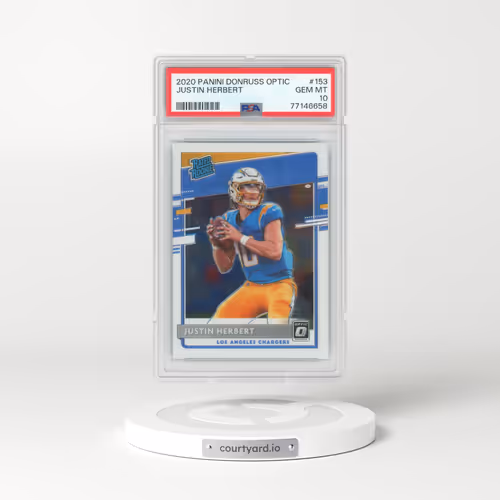 2020 Panini Donruss Optic #153 Justin Herbert (PSA 10 GEM MINT)