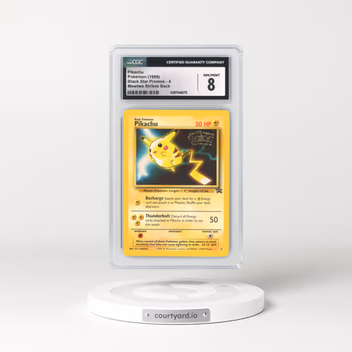 1999 Black Star Promo #4 Pikachu - Mewtwo Strikes Back (CGC 8 NM-MT)