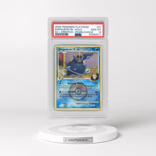 2009 Pokémon Platinum Supreme Victors #27 Empoleon FB - Holo Crosshatch-2010 Pokemon League (PSA 10