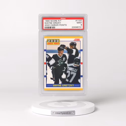 1990 Score Rookie/Traded #110T Wayne Gretzky - 2000 Career Points (PSA 9 MINT)