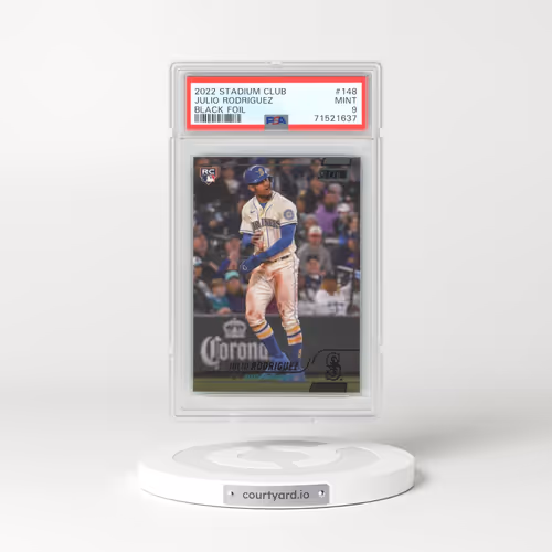 2022 Topps Stadium Club #148 Julio Rodriguez - Black Foil (PSA 9 MINT)