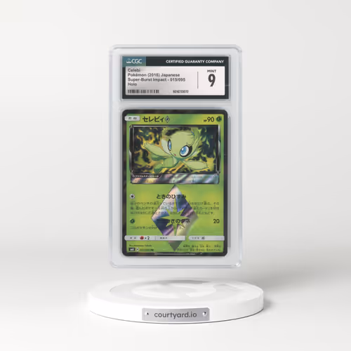 2018 Super-Burst Impact #015/095 Celebi ◇ - Holo (CGC 9 MINT)