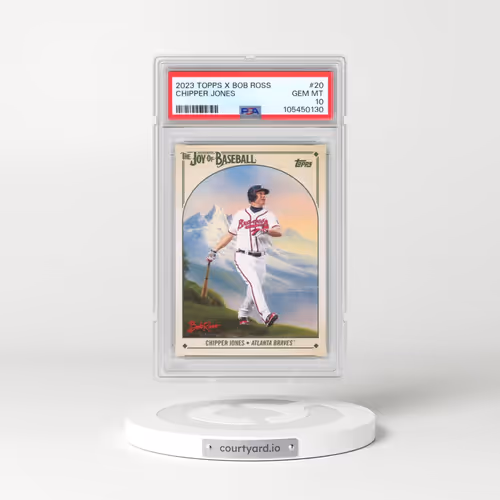 2023 Topps X Bob Ross the Joy of Baseball #20 Chipper Jones (PSA 10 GEM MINT)