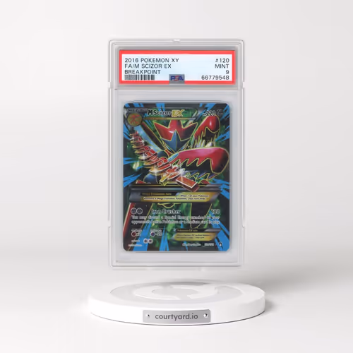 2016 Pokémon XY Breakpoint #120 M Scizor EX - Holo Full Art (PSA 9 MINT)