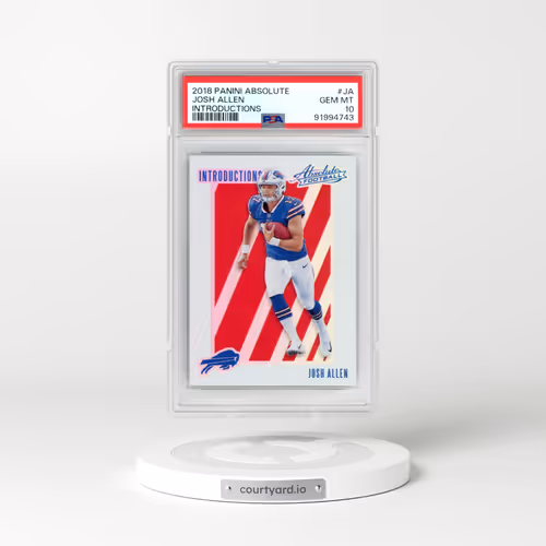2018 Panini Absolute Introductions #JA Josh Allen (PSA 10 GEM MINT)