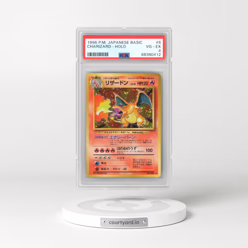 1996 Pokémon Basic #6 Charizard - Holo (PSA 4 VG-EX)