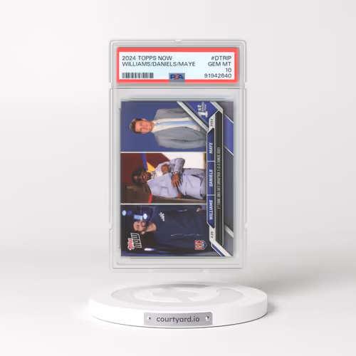 2024 Topps Now #DTRIP Caleb Williams/Drake Maye/Jayden Daniels (PSA 10 GEM MINT)
