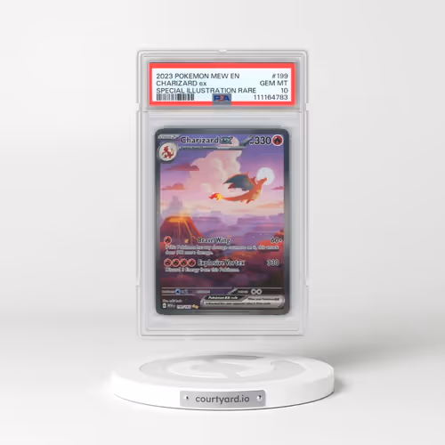 2023 Pokémon Mew EN-151 #199 Charizard EX - Holo Special Illustration Rare (PSA 10 GEM MINT)